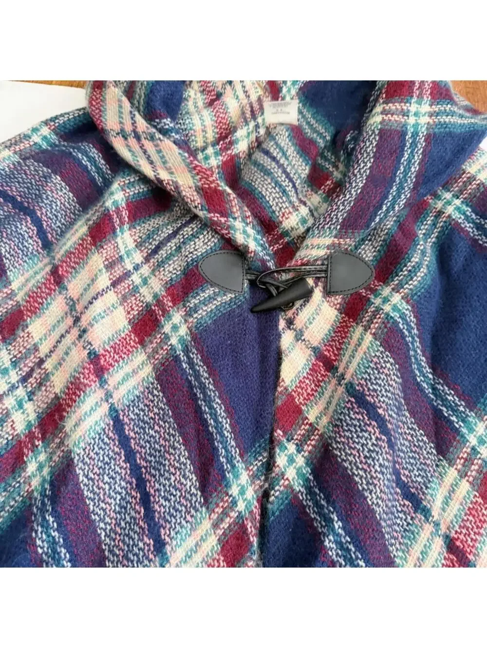 Plaid Shawl/Poncho Top